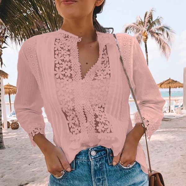 women lace blouse shirt 2021 autumn fashion hollow out white petal sleeve blusa lady casual v-neck embroidery 5xl1
women lace blouse shirt 2021 autumn fashion hollow out white petal sleeve blusa lady casual v-neck embroidery 5xl1