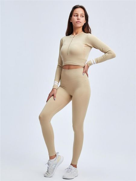 yoga outfit women fitness sport suit 2pcs set long sleeve crop high waist elastic leggings workout clothes leggins mujer
yoga outfit women fitness sport suit 2pcs set long sleeve crop high waist elastic leggings workout clothes leggins mujer
