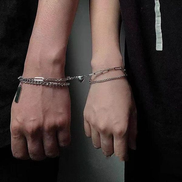 link, chain 1pair two halves heart magnetic bracelet pendant couple bracelets for lover friendship magnet jewelry, Black
link, chain 1pair two halves heart magnetic bracelet pendant couple bracelets for lover friendship magnet jewelry, Black