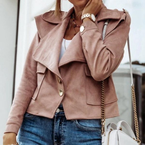 autumn women short jacket motorcycle biker black coat turndown collar slim fit suede leather streetwear outerwear women's jackets, Black;brown
autumn women short jacket motorcycle biker black coat turndown collar slim fit suede leather streetwear outerwear women's jackets, Black;brown