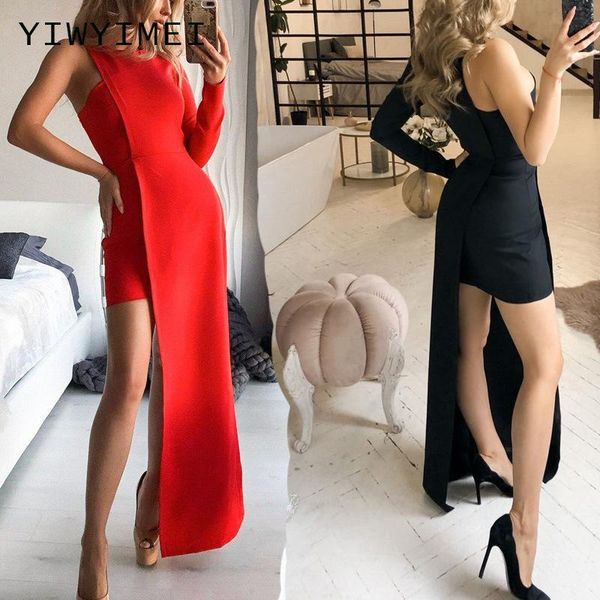 casual dresses black assymetric backless high split one shoulder maxi club outfits for women vacation beach clothes, Black;gray
casual dresses black assymetric backless high split one shoulder maxi club outfits for women vacation beach clothes, Black;gray
