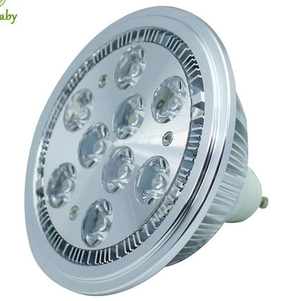bulbs 4pcs/lot ceiling spotlights ar111 dimmable 9w led small lampar111 gu10 gu53 recessed