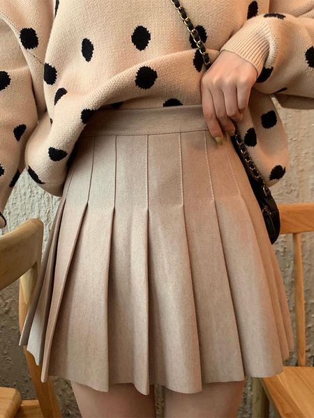 skirts pleated women autumn female retro a word wild hong kong taste high waist knitting cotton kawaii, Black
skirts pleated women autumn female retro a word wild hong kong taste high waist knitting cotton kawaii, Black