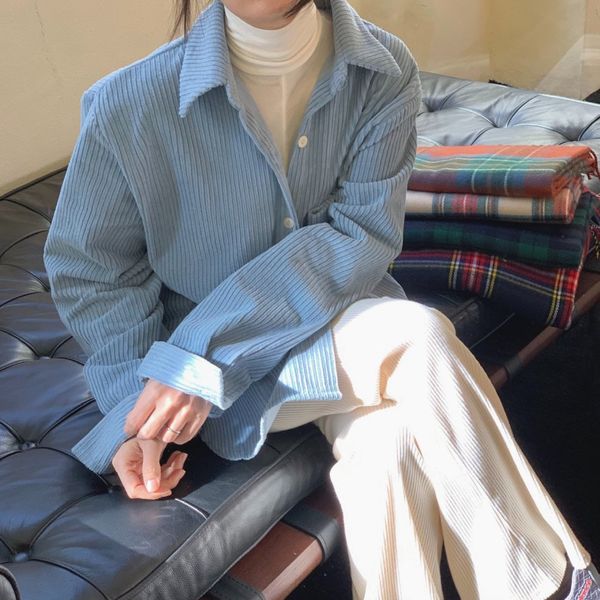 lapel ol corduroy female women chic gentle solid elegance stylish basic blouses all match streetwear shirts 210421, White
lapel ol corduroy female women chic gentle solid elegance stylish basic blouses all match streetwear shirts 210421, White