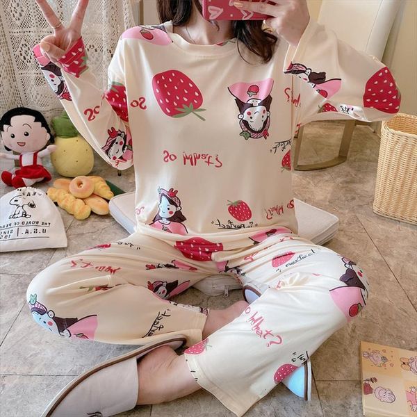 set femme long sleeves women sleepwear pyjamas suit autumn cute animal womans thin home pjs pajamas, Black;red
set femme long sleeves women sleepwear pyjamas suit autumn cute animal womans thin home pjs pajamas, Black;red