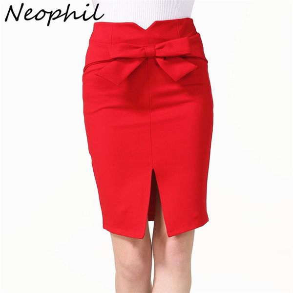 neophil women front split black bow knee length pencil skirts 2021 summer high waist plus size short skirt tutu saia lapis s1810
neophil women front split black bow knee length pencil skirts 2021 summer high waist plus size short skirt tutu saia lapis s1810