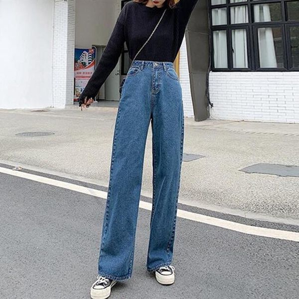 women's jeans wide leg pants high waist autumn and winter plus size casual loose straight student retro blue denim
women's jeans wide leg pants high waist autumn and winter plus size casual loose straight student retro blue denim