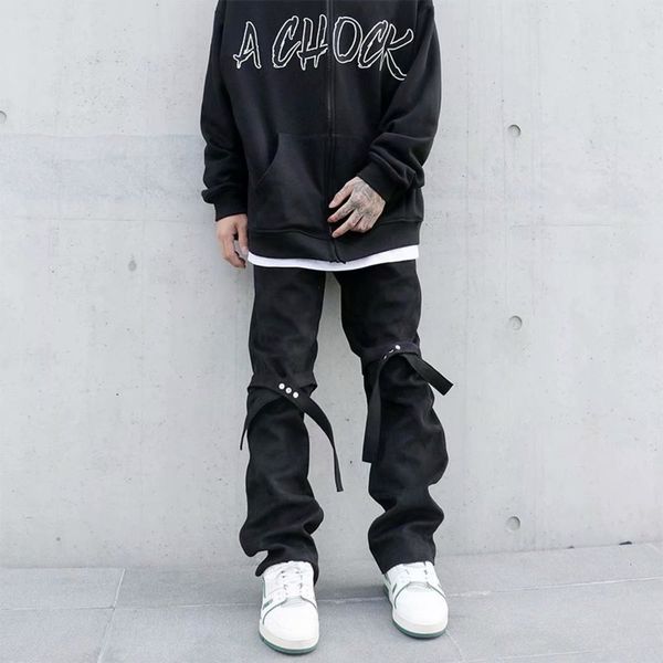 gaojiechao brand vibe trend ribbon flared pants loose 2021 new overalls men's casual pants, Blue
gaojiechao brand vibe trend ribbon flared pants loose 2021 new overalls men's casual pants, Blue