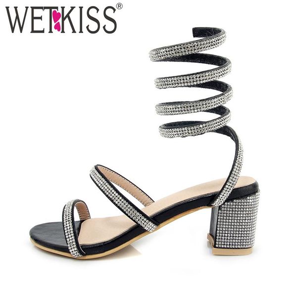 dress shoes wetkiss high heels summer women sandals open toe flock footwear 2021 crystal fashion ladies super big size 44, Black
dress shoes wetkiss high heels summer women sandals open toe flock footwear 2021 crystal fashion ladies super big size 44, Black