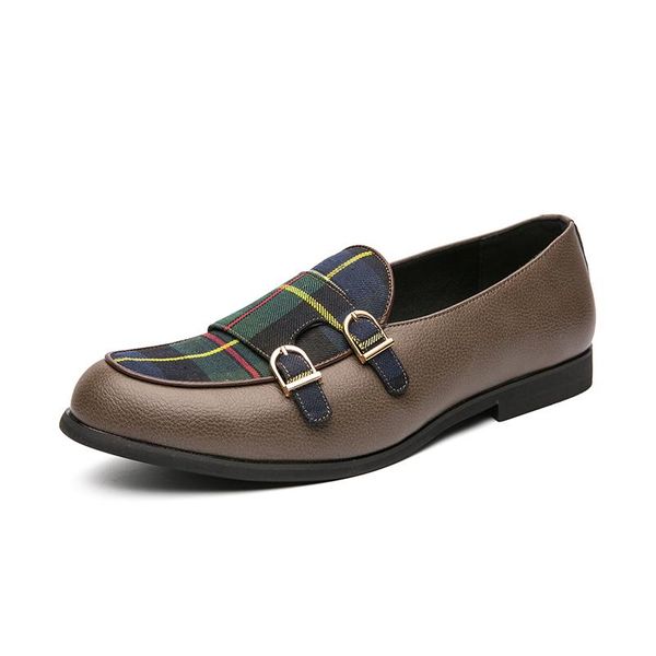 men dress shoes brand leather mens loafers wedding party formal black green monk strap casual fashion slip on
men dress shoes brand leather mens loafers wedding party formal black green monk strap casual fashion slip on