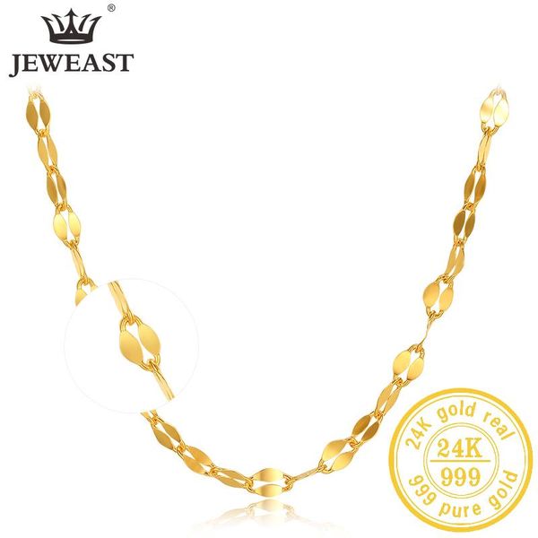 chains jlzb 24k pure gold necklace real au 999 solid chain smooth brightly upscale trendy classic party fine jewelry sell, Silver
chains jlzb 24k pure gold necklace real au 999 solid chain smooth brightly upscale trendy classic party fine jewelry sell, Silver