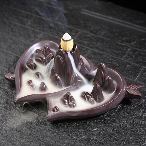 fragrance lamps novelty ceramic backflow incense burner heart shape back flow holder home decor censers
fragrance lamps novelty ceramic backflow incense burner heart shape back flow holder home decor censers