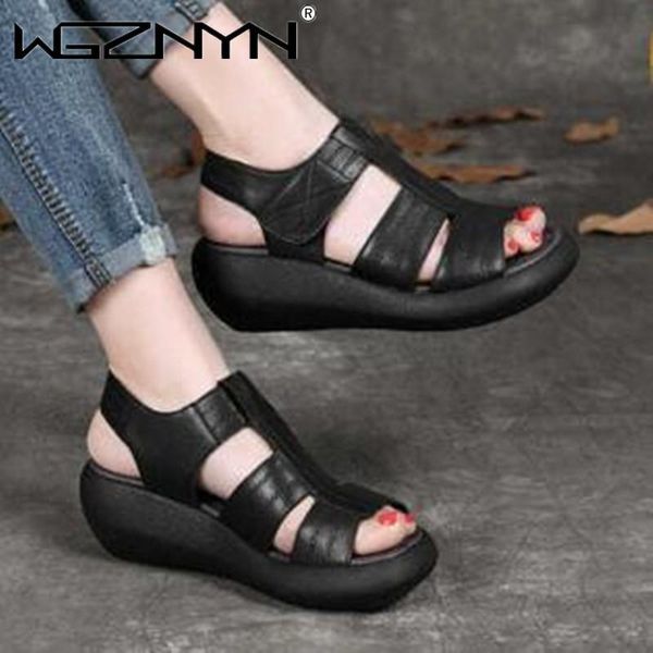 sandals genuine pu leather women 5 cm high heels summer shoes wedge coffee retro handmade shoe, Black
sandals genuine pu leather women 5 cm high heels summer shoes wedge coffee retro handmade shoe, Black