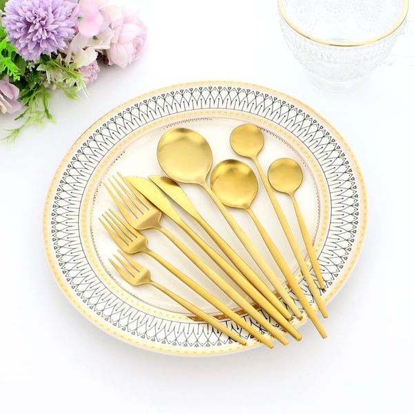 flatware sets 9pcs gold cutlery set stainless steel tableware dishwasher safe dinnerware fork knife spoon for wedding kitchen dinner
flatware sets 9pcs gold cutlery set stainless steel tableware dishwasher safe dinnerware fork knife spoon for wedding kitchen dinner