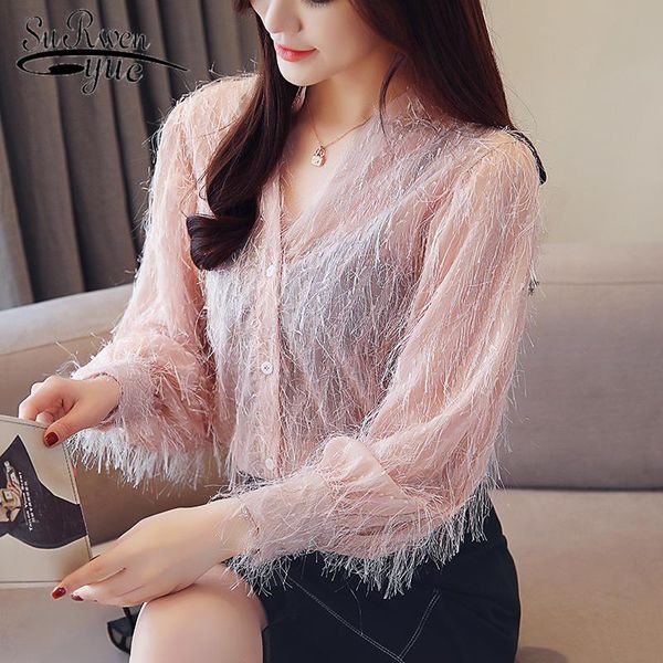 women's blouses & shirts autumn 2021 elegant chiffon women tassel clothing long sleeve v-neck casual fashion plus size 5581 50, White
women's blouses & shirts autumn 2021 elegant chiffon women tassel clothing long sleeve v-neck casual fashion plus size 5581 50, White