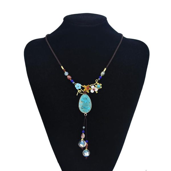 ethnic acrylic stone necklace rope flower pendant sweater chain clothing cheongsam handmade accessories chokers, Golden;silver
ethnic acrylic stone necklace rope flower pendant sweater chain clothing cheongsam handmade accessories chokers, Golden;silver