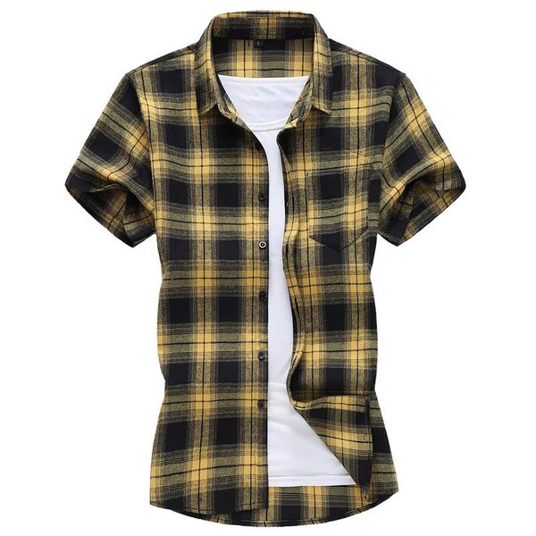 men's casual shirts luren plus size 5xl 6xl 7xl 2021 summer plaid short sleeve stretch shirt fashion brand male clothes, White;black
men's casual shirts luren plus size 5xl 6xl 7xl 2021 summer plaid short sleeve stretch shirt fashion brand male clothes, White;black