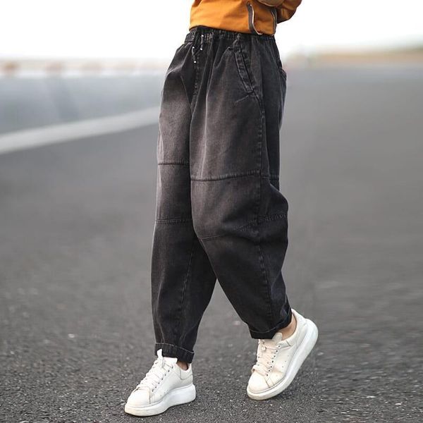 women's jeans autumn arts style women elastic waist loose all-matched casual cotton denim harem pants plus size vintage s555, Blue
women's jeans autumn arts style women elastic waist loose all-matched casual cotton denim harem pants plus size vintage s555, Blue