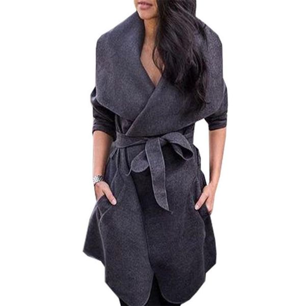 outer wear fashion leisure personality super large lapel belt woolen jacket women's loose coat windbreaker waistband med trench coats, Tan;black
outer wear fashion leisure personality super large lapel belt woolen jacket women's loose coat windbreaker waistband med trench coats, Tan;black