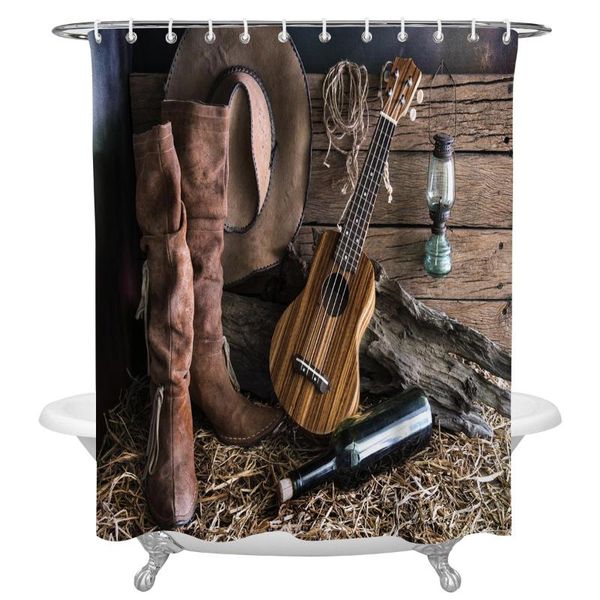 western cowboy guitar hat leather boots shower curtain home decoration bathroom item waterproof curtains
western cowboy guitar hat leather boots shower curtain home decoration bathroom item waterproof curtains