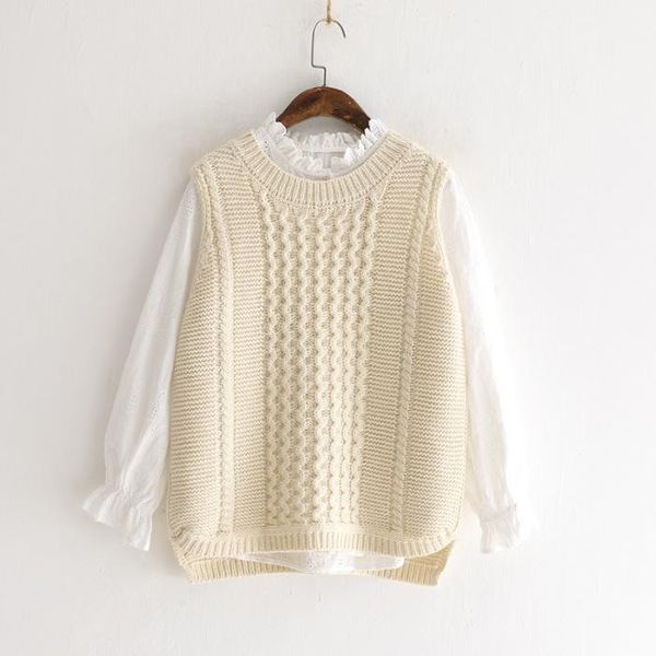 women's sweaters small fresh simple solid color o-neck sleeveless vest pullover sweater autumn winter 2108 mori girl, White;black
women's sweaters small fresh simple solid color o-neck sleeveless vest pullover sweater autumn winter 2108 mori girl, White;black