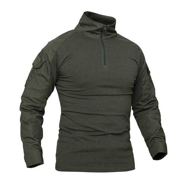 men camouflage tactical spring long sleeve army combat cotton military paintball hunting clothing x0621, Black;brown
men camouflage tactical spring long sleeve army combat cotton military paintball hunting clothing x0621, Black;brown