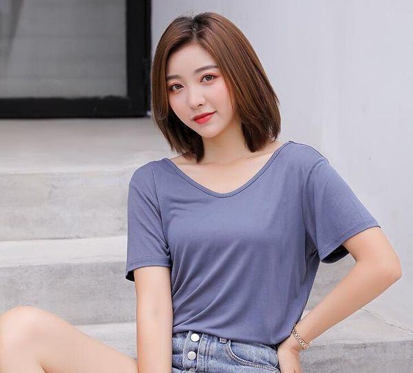 women's t-shirt womens fashion short t shirt loose, White
