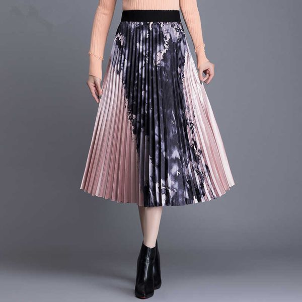 verhellen pink long skirts womens korean autumn fashion women ink print high waist a-line pleated midi skirt female 210706, Black
verhellen pink long skirts womens korean autumn fashion women ink print high waist a-line pleated midi skirt female 210706, Black
