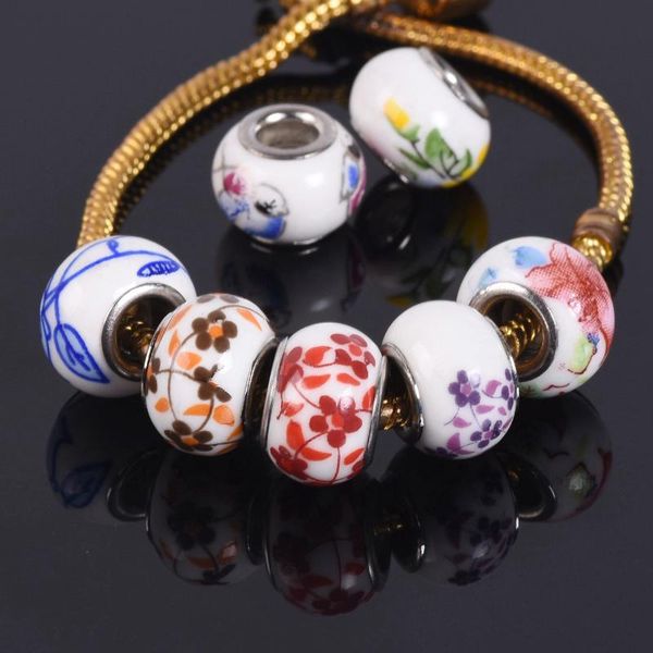 other 14x10mm flower patterns round ceramic porcelain european charms loose big hole beads lot for diy bracelet jewelry making
other 14x10mm flower patterns round ceramic porcelain european charms loose big hole beads lot for diy bracelet jewelry making