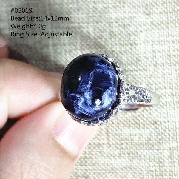 cluster rings 14x12mm namibia natural pietersite blue adjustable ring chatoyant oval 925 sterling silver, Golden;silver
cluster rings 14x12mm namibia natural pietersite blue adjustable ring chatoyant oval 925 sterling silver, Golden;silver