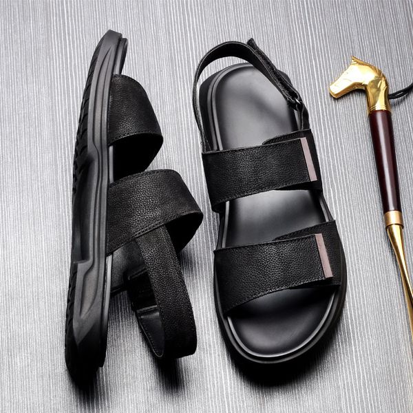 slippers roman leather sandals men's youth beach shoes fashion soft soles summer outdoor antiskid casual versatile vlm8, Black
slippers roman leather sandals men's youth beach shoes fashion soft soles summer outdoor antiskid casual versatile vlm8, Black