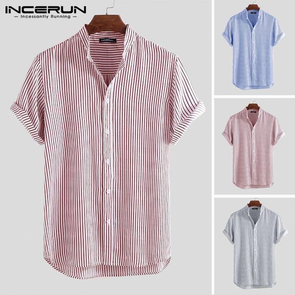 summer men striped shirt streetwear short sleeve button stand collar breathable blouse brand business shirts camisa 2021 men's casual, White;black
summer men striped shirt streetwear short sleeve button stand collar breathable blouse brand business shirts camisa 2021 men's casual, White;black