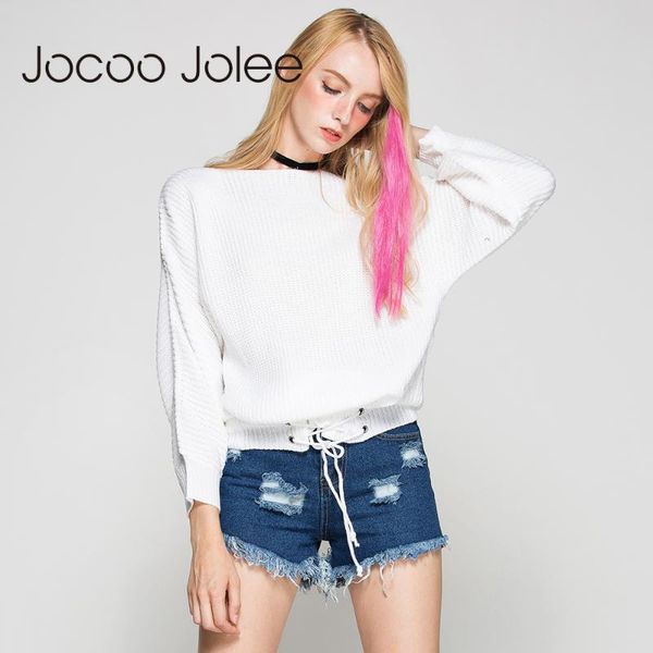women's sweaters jocoo jolee black lace up knitted pullover sweater women elastic long sleeve jumper casual autumn winter knitting pull, White;black
women's sweaters jocoo jolee black lace up knitted pullover sweater women elastic long sleeve jumper casual autumn winter knitting pull, White;black