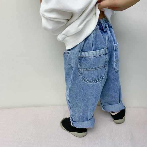 jeans 2021 spring kids loose base 1-6 years boys and girls fashion casual denim pants, Blue
jeans 2021 spring kids loose base 1-6 years boys and girls fashion casual denim pants, Blue