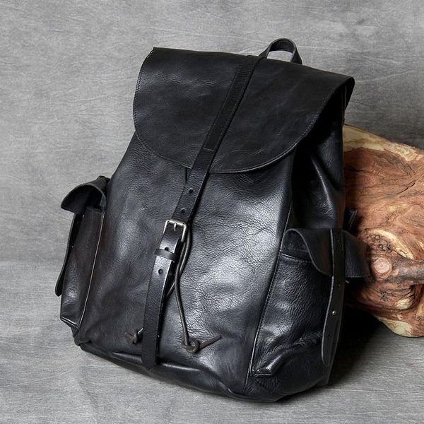 backpack luxury natural soft genuine leather men's women's casual handmade designer first layer cowhide black weekend bookbag
backpack luxury natural soft genuine leather men's women's casual handmade designer first layer cowhide black weekend bookbag