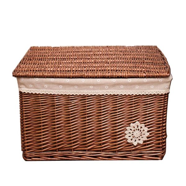 storage baskets wicker basket with cover rattan woven cosmetic box for bedroom living room desk (s)
storage baskets wicker basket with cover rattan woven cosmetic box for bedroom living room desk (s)