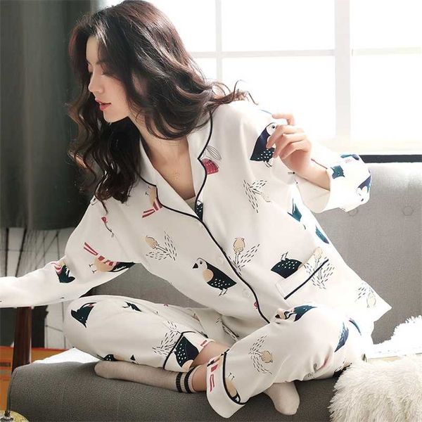 pliktea women cotton pajamas set cartoon homewear women home clothes lounge wear long sleeve female pajamas cotton sleepwear 211007, Black;red
pliktea women cotton pajamas set cartoon homewear women home clothes lounge wear long sleeve female pajamas cotton sleepwear 211007, Black;red