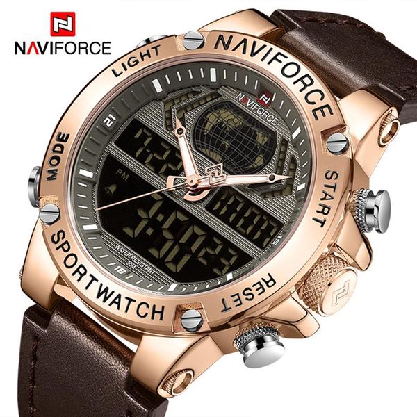 wristwatches naviforce luxury men's watches military sport digital chronograph quartz wristwatch luminous waterproof clock relogio masc, Slivery;brown
wristwatches naviforce luxury men's watches military sport digital chronograph quartz wristwatch luminous waterproof clock relogio masc, Slivery;brown