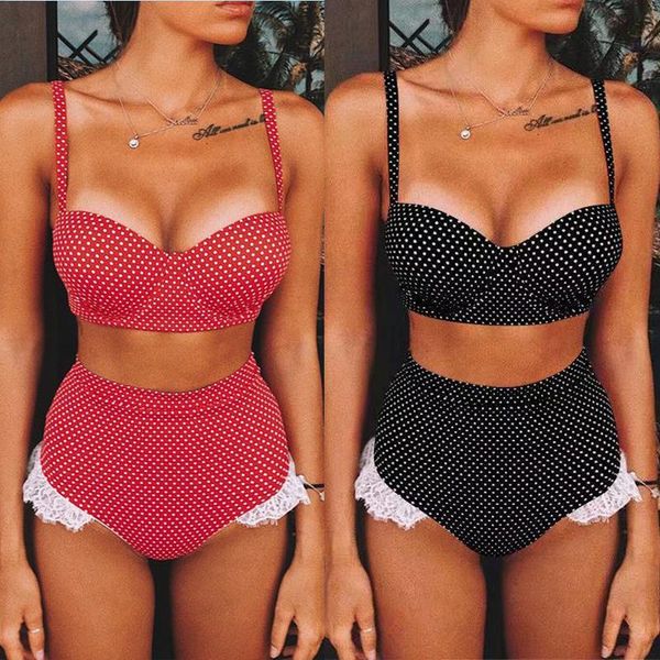 women solid bikini set bikinis high waist swimwear bathing suit summer retro swimsuit red beach wear biquini one-piece suits
women solid bikini set bikinis high waist swimwear bathing suit summer retro swimsuit red beach wear biquini one-piece suits