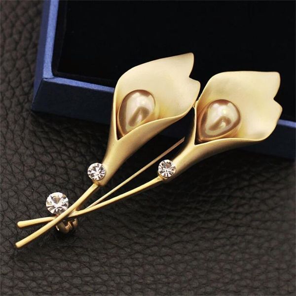pins, brooches twin flowers-pearl with rhitones tulip bronesoch female pin simple atmosphere gold and silver, Gray
pins, brooches twin flowers-pearl with rhitones tulip bronesoch female pin simple atmosphere gold and silver, Gray