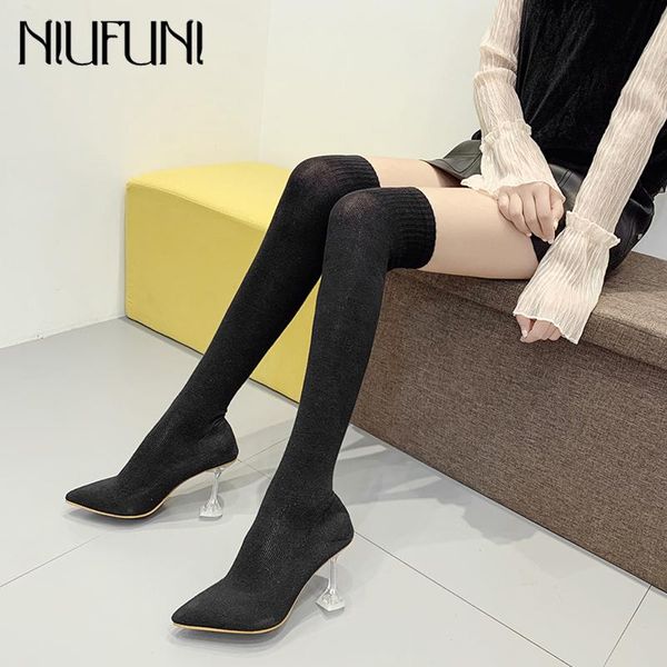 boots niufuni women's slim over the knee sock crystal high heel fashion stretch knitting autumn shoes woman, Black
boots niufuni women's slim over the knee sock crystal high heel fashion stretch knitting autumn shoes woman, Black