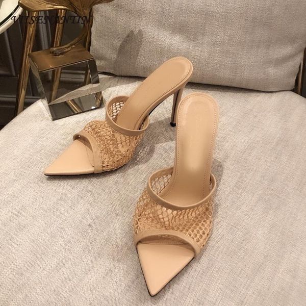 slippers european and american style summer pointed fish mouth mesh hollow stiletto heel nightclub party high-heeled, Black
slippers european and american style summer pointed fish mouth mesh hollow stiletto heel nightclub party high-heeled, Black