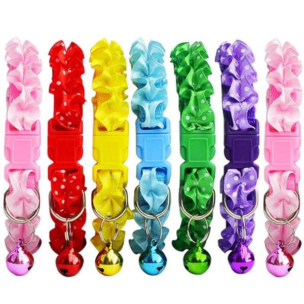 cat collars & leads 2 pcs breakaway with bell kitten collar release buckle for little cats and dogs 6 colorful lace
cat collars & leads 2 pcs breakaway with bell kitten collar release buckle for little cats and dogs 6 colorful lace
