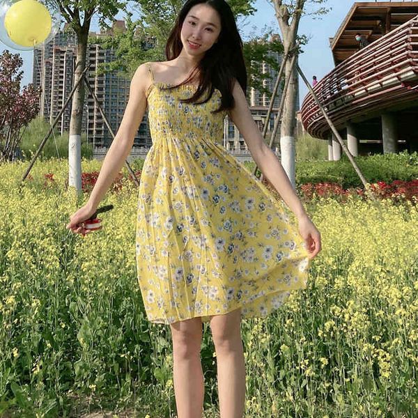women chiffon dress summer female print floral vintage elastic spaghetti strap sleeveless boho beach midi sundress 210423, Black;gray
women chiffon dress summer female print floral vintage elastic spaghetti strap sleeveless boho beach midi sundress 210423, Black;gray