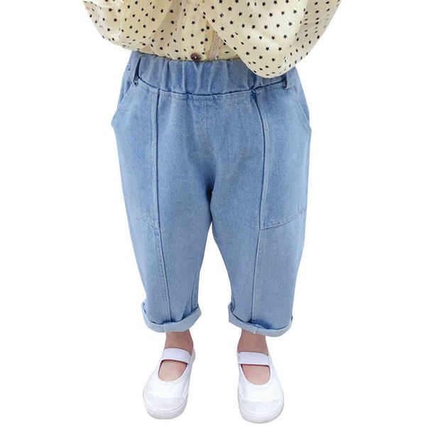 pockets baby girls jeans casual style for kids toddler solid color children's clothes 210412, Blue
pockets baby girls jeans casual style for kids toddler solid color children's clothes 210412, Blue