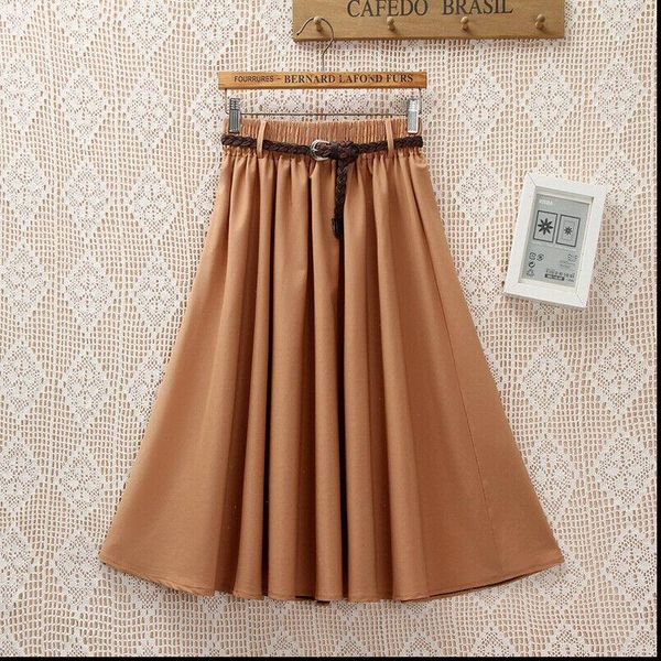 1pc retro solid color womens skirts long casual belt stretch high waist skater flared pleated swing, Black
1pc retro solid color womens skirts long casual belt stretch high waist skater flared pleated swing, Black