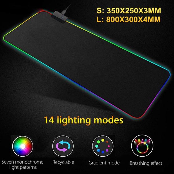 mouse pads & wrist rests gaming rgb led pad soft rubber usb wired lighting colorful mousepad luminous gamer keyboard mice mat pc computer la
mouse pads & wrist rests gaming rgb led pad soft rubber usb wired lighting colorful mousepad luminous gamer keyboard mice mat pc computer la