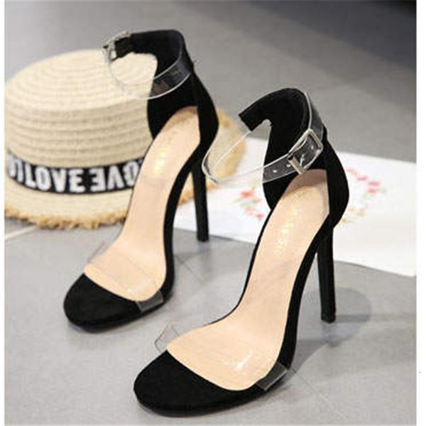 sandal europe and states 2021 see a -transparent open-toed ultra sandals high heels, Black
sandal europe and states 2021 see a -transparent open-toed ultra sandals high heels, Black
