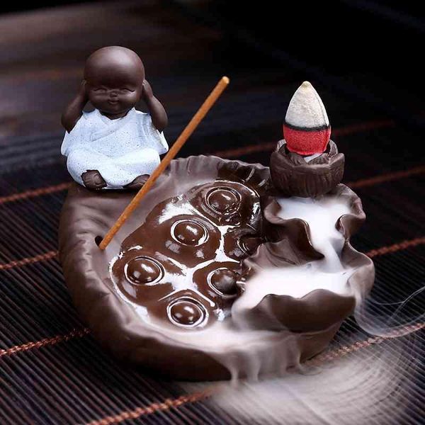 fragrance lamps the lovely little monk buddha censer backflow incense holder meditation creative home decor smoke waterfall stick
fragrance lamps the lovely little monk buddha censer backflow incense holder meditation creative home decor smoke waterfall stick