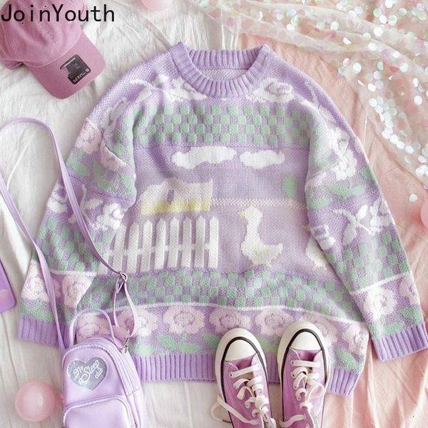 women's sweaters joinyouth vintage crochet floral women cute cartoon knitted female pullovers o-neck long sleeve sweet jumper 7b523, White;black
women's sweaters joinyouth vintage crochet floral women cute cartoon knitted female pullovers o-neck long sleeve sweet jumper 7b523, White;black